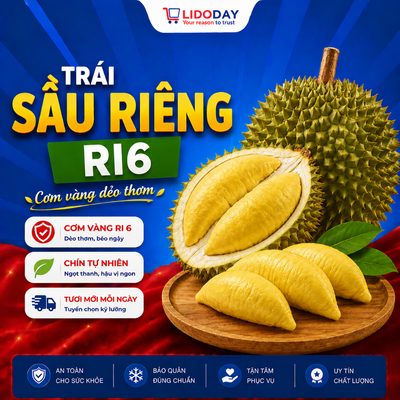 Sầu Riêng Ri6 Cơm Vàng Hạt Lép Khay 500g #4